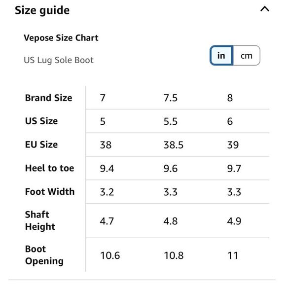 Vepose Women's Size 7.5 Chelsea Ankle Boots Black Lug Sole Short Pull On Booties - Picture 8 of 8